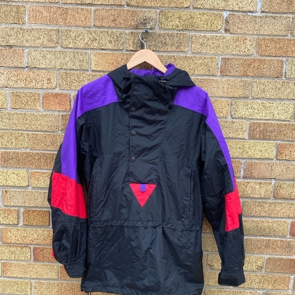 Vintage 90s The North Face Shell Jacket Purple/Black - Picture 6 of 13